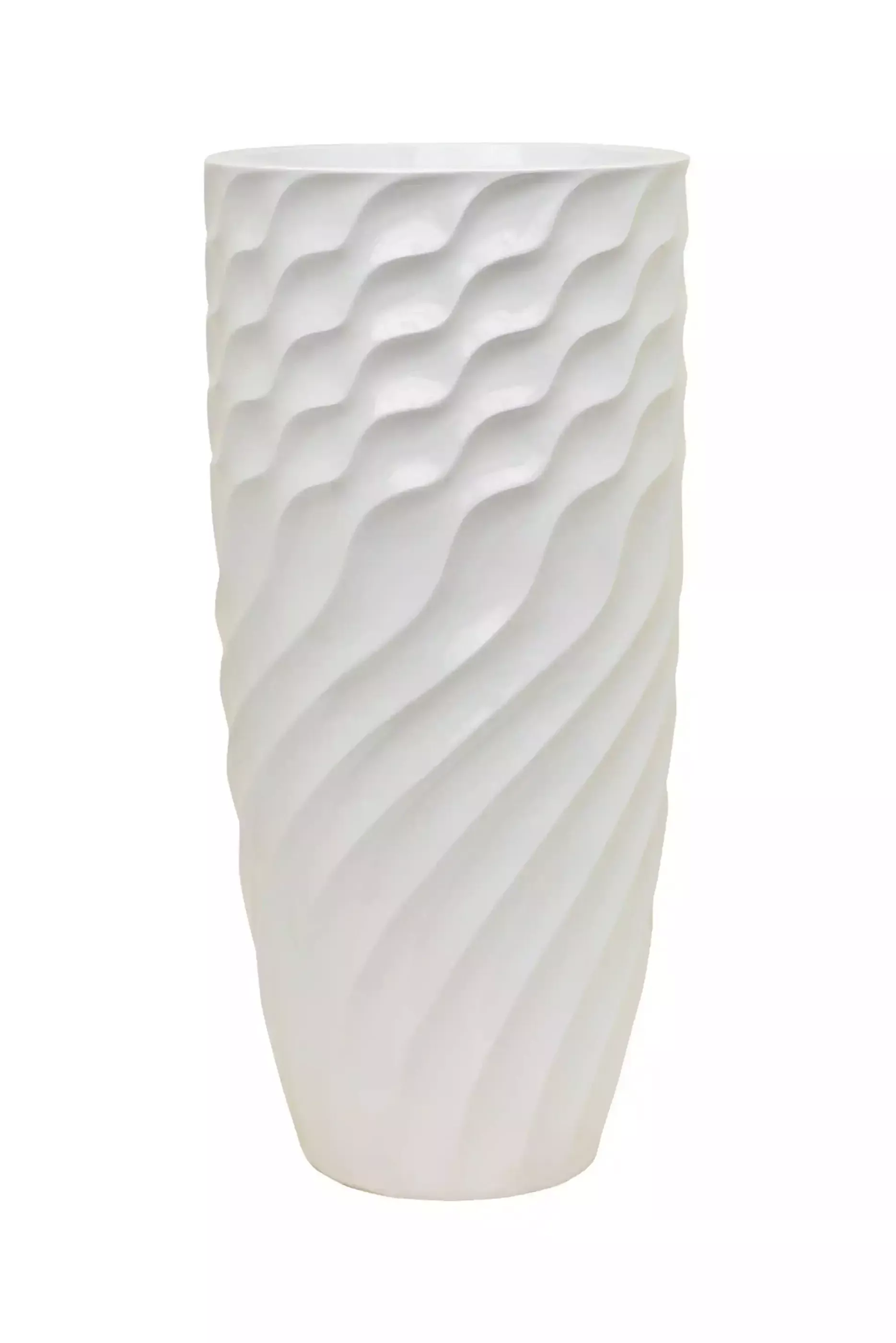 Luxe Lite Glossy Breaker Tall Indoor Planter