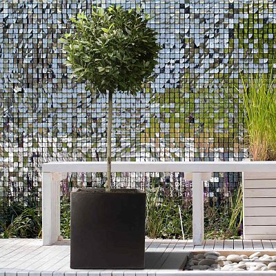 IDEALIST Lite Square Box Contemporary Light Concrete Planter Set