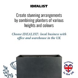 IDEALIST Lite Contemporary Light Concrete Trough Planter