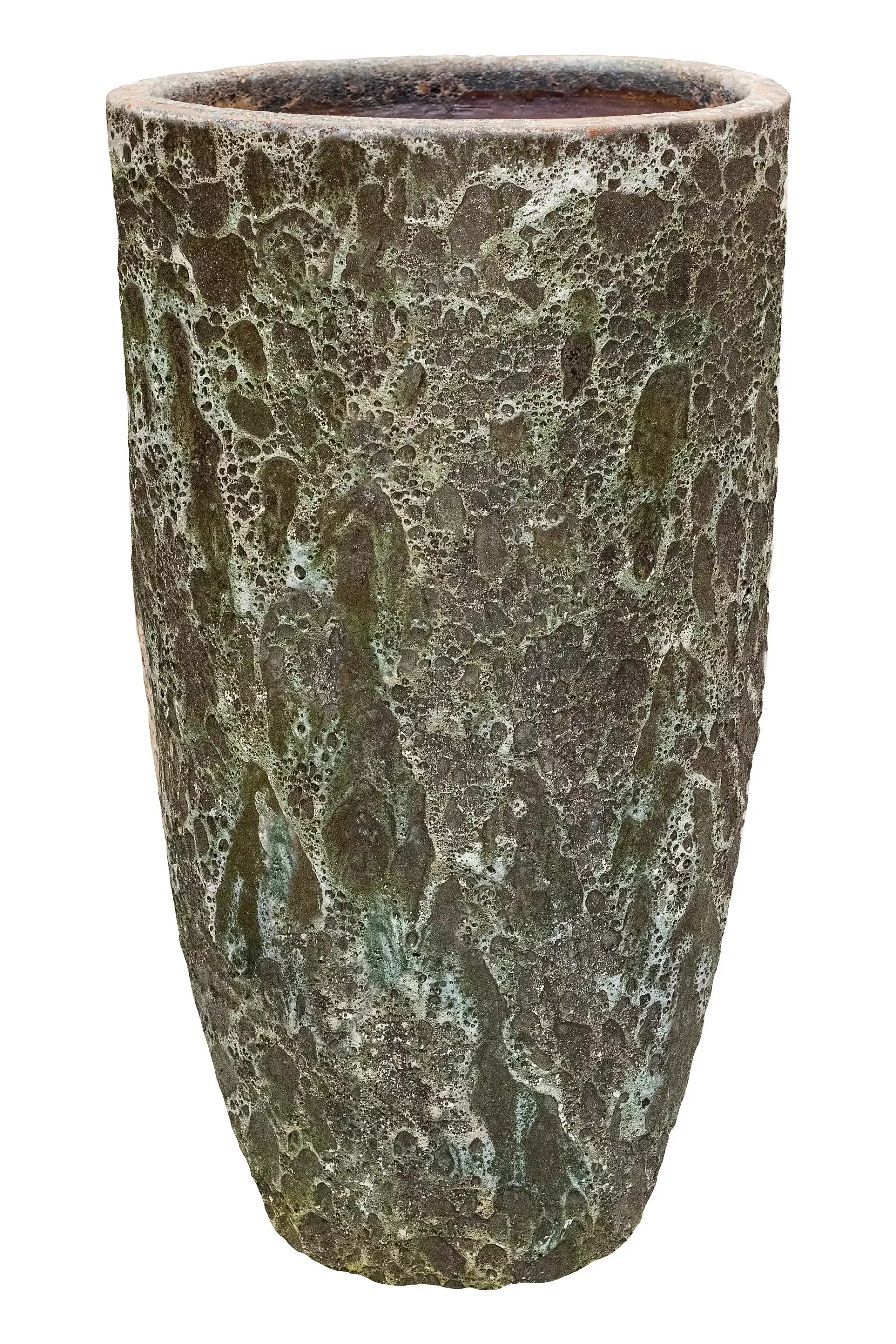 Lava Ceramic Tall Planter | Large Indoor and Outdoor Plant Pot