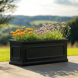 IDEALIST Lite Faux Lead Chelsea Light Concrete Through Planter