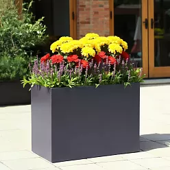 IDEALIST Lite Contemporary Light Concrete Trough Planter