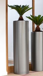 Contemporary Column Round Tall GRP Planter