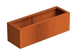 Andes Outdoor Corten Steel Trough Planter