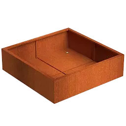 Andes Outdoor Corten Steel Square Planter