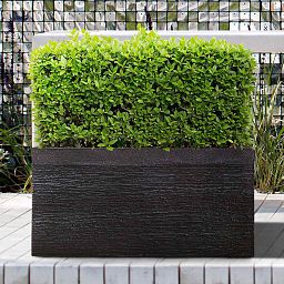 IDEALIST Lite Ribbed Light Concrete Trough Planter