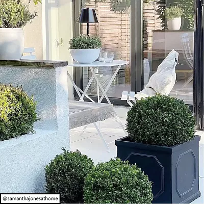 IDEALIST Lite Faux Lead Chelsea Box Square Light Concrete Planter