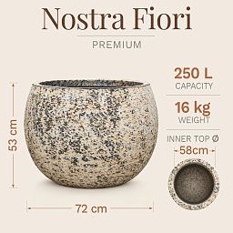 Atlas Balloon Planter | Fiberstone Indoor and Outdoor Plant Pot