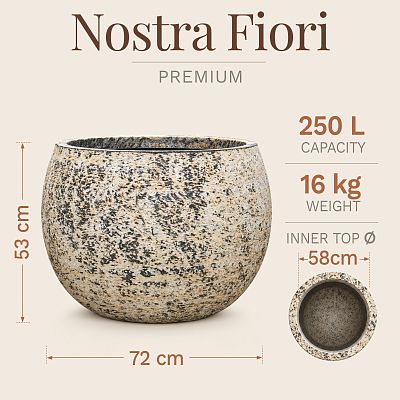 Atlas Balloon Planter | Fiberstone Indoor and Outdoor Plant Pot