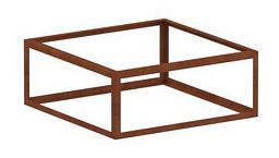 CorTen Plantframe Outdoor Corten Steel Square Planter