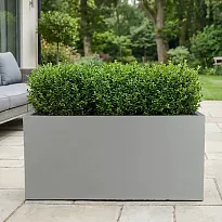 IDEALIST Lite Contemporary Trough Garden Planter, Grey Light Concrete ...