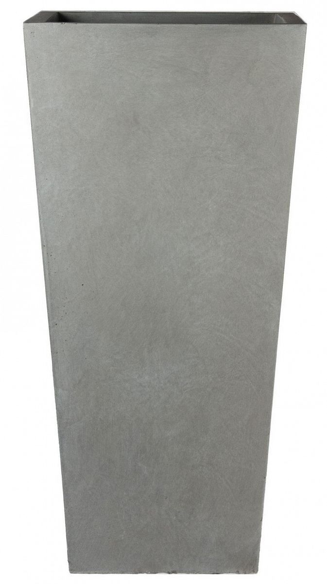 Tall Tapered Contemporary Light Concrete Planter by Idealist Lite