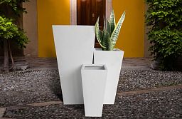 IDEALIST Lite Tall Tapered Contemporary Light Concrete Planter