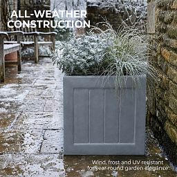 IDEALIST Regency Light Stone Square Garden Planter