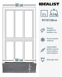 IDEALIST Lite Vertical Ribbed Vintage Style Window Box