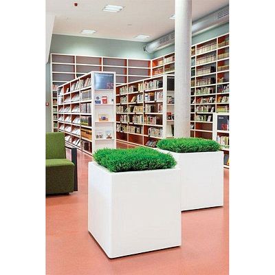 PREMIUM CUBUS Square Fiberglass Planter