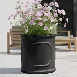 IDEALIST Chelsea Light Concrete Cylinder Garden Planter