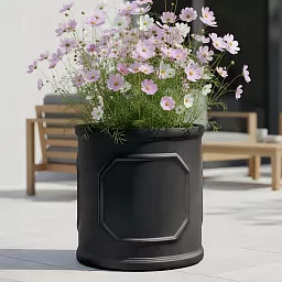 IDEALIST Chelsea Light Concrete Cylinder Garden Planter
