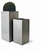 Geo Square Fiberglass Square Tall Aluminium Planter Pot In/Out