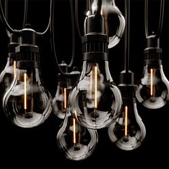 Edinburgh USB Premium Solar Outdoor Garland with Lights