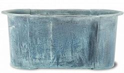 Provencal Fiberglass Trough B.Copper Planter Pot In/Out