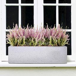 IDEALIST Lite Window Box Light Concrete Planter