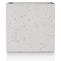 IDEALIST Lite Contemporary Flower Box Square Garden Planter, Grey Marb...