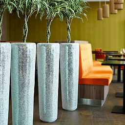 Conical Round Tall Polystone Outdoor Planter