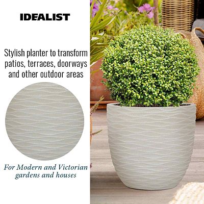 IDEALIST Lite Wave Style Outdoor Egg Planter