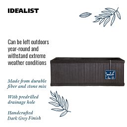 IDEALIST Lite Vertical Ribbed Vintage Style Window Box