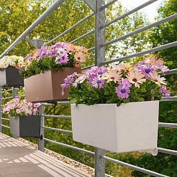 LECHUZA BALCONERA Color Trough Poly Resin Self-watering Planter Set
