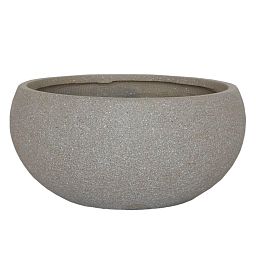 IDEALIST Lite Textured Concrete Effect Bowl Outdoor Planter