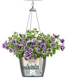 LECHUZA NIDO Cottage Round Poly Resin Outdoor Self-watering Planter