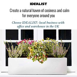 IDEALIST Lite Window Box Light Concrete Planter
