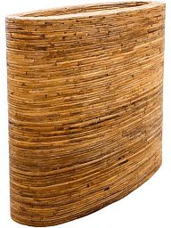 Rattanplanter Oval Tall Natural Indoor Planter