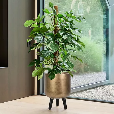 IDEALIST Lite Round Planter on Legs, Round Pot Plant Stand Indoor