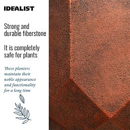 IDEALIST Lite Geometry Style Round Indoor Planter