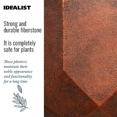 IDEALIST Lite Geometry Style Round Indoor Planter