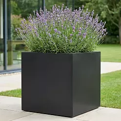 Florida Outdoor Aluminum Square Planter