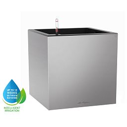 LECHUZA CANTO Low Square Poly Resin Self-watering Planter
