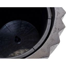 Sahara Round Tall Polystone Outdoor Planter