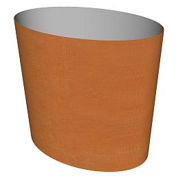 Cortenstyle Big Oval on Ring Planter IN\OUT