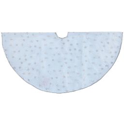 Christmas Tree Skirt Glitter Stars