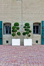Square Fiberstone Planter by Idealist Premium BLOCK Glossy