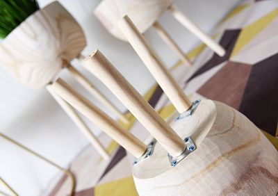 HORTICO GAIA Wooden House Planter with Legs, Tall Indoor Plant Pot Stand with Waterproof Liner