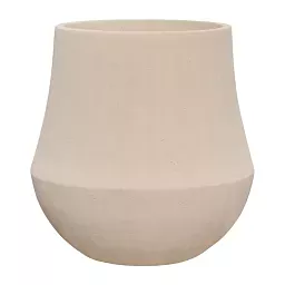 Polystone Planter | Tapered Round Indoor and Outdoor Plant Pot 