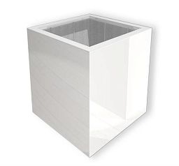 Glossy Outdoor Fiberglass Square Planter