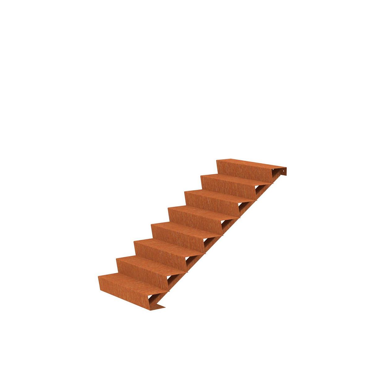 8 Steps Corten Steel Stair