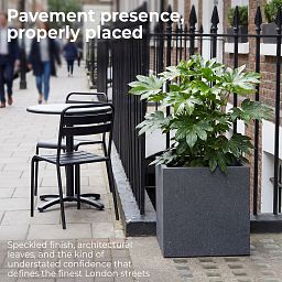 IDEALIST Lite Textured Concrete Effect Square Outdoor Planter