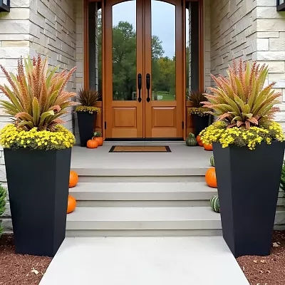 IDEALIST Lite Tall Tapered Contemporary Light Concrete Planter